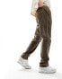 Hollister slim fit corduroy pull on trousers in brown