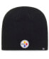 Фото #1 товара Men's Black Pittsburgh Steelers Primary Logo Knit Beanie