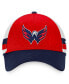 Фото #4 товара Бейсболка мужская Fanatics Washington Capitals Red, Navy Breakaway Striped Trucker Snapback Hat