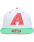 Фото #2 товара Men's White and Green Arizona Diamondbacks Inaugural Season Watermelon Lolli 59FIFTY Fitted Hat