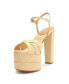 Фото #6 товара Women's Keefa High Natural Platform Sandals