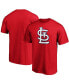 Фото #1 товара Men's Red St. Louis Cardinals Official Logo T-shirt