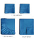 Фото #2 товара 4 Piece Deep Pocket Microfiber (Muted, Vibrant, Heathered) Sheet Set - California King