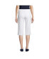 ფოტო #2 პროდუქტის Petite Sport Knit High Rise Elastic Waist Capri Pants