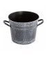 Gardener Select Metal Bucket Planter Black 8"