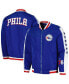 ფოტო #1 პროდუქტის Men's Royal Philadelphia 76ers Full-Zip Bomber Jacket
