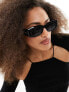 & Other Stories rectangle sunglasses in black