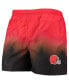 Men's Orange, Brown Cleveland Browns Dip-Dye Swim Shorts