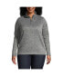 ფოტო #6 პროდუქტის Plus Size School Uniform Sweater Fleece Quarter Zip Pullover