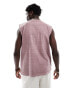 Фото #2 товара ASOS DESIGN heavyweight oversized tank 220gsm in washed pink