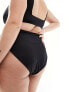 ASOS DESIGN Curve Maya mix and match high leg high waist bikini bottom in black