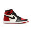 Jordan Air Jordan 1 High Bred Toe 高帮 复古篮球鞋 男款 黑红脚趾