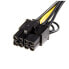 Фото #5 товара StarTech.com PCI Express 6 pin to 8 pin Power Adapter Cable - 0.155 m - PCI-E (8-pin) - PCI-E (6-pin) - Male - Female - Straight