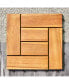 Фото #3 товара Hanalei Eucalyptus Interlocking Wooden Deck Tile