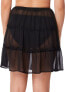 Bleu Rod Beattie 282048 Short Skirt Cover Up, from Gypset, Size M Black