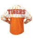 ფოტო #4 პროდუქტის Women's Orange Clemson Tigers Tie-Dye Long Sleeve Jersey T-shirt