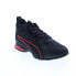 Фото #4 товара Puma Axelion Mid 37711903 Mens Black Canvas Athletic Running Shoes