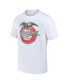 Men's and Women's White Miller Retro Label T-shirt