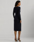 Women's Wrap-Overlay Sheath Dress