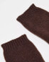 Фото #8 товара My Accessories arm warmers in chocolate brown