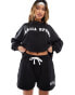 Kaiia motif sweat shorts co-ord in black