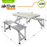 Фото #7 товара AKTIVE Folding Camping Table With Benches 139x82x67 cm