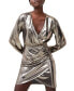 ფოტო #3 პროდუქტის Women's Ronja Liquid Metal Mini Dress