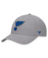 ფოტო #1 პროდუქტის Men's Gray St. Louis Blues Extra Time Adjustable Hat