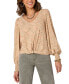 Petite Blouson-Sleeve Twist-Hem Top