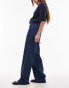 Selected Femme Wide fit jeans in dark blue