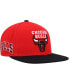 ფოტო #2 პროდუქტის Men's Red, Black Chicago Bulls Side Core 2.0 Snapback Hat