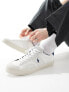 Polo Ralph Lauren Sayer sport trainer in white blue mix