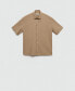 Фото #7 товара Men's Pocket Detail Cotton Shirt