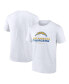 Фото #1 товара Men's White Los Angeles Chargers Team Lockup T-shirt
