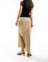 & Other Stories linen blend maxi skirt in beige