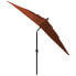 Фото #6 товара Садовый зонт vidaXL Sonnenschirm 3-слойный с мастом из порошкового алюминия - Терракота-красный