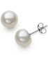 Серьги Belle de Mer Freshwater Button Pearl Stud - фото #2