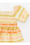 LCW Kids Kare Yaka Kız Çocuk Elbise