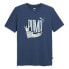 Фото #1 товара Puma Athletics Graphic Crew Neck Short Sleeve T-Shirt Mens Blue Casual Tops 6791