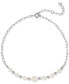 ფოტო #1 პროდუქტის by Nadri Silver-Tone Imitation Pearl Ankle Bracelet