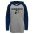 Фото #1 товара NBA Indiana Pacers Youth Gray Long Sleeve Light Weight Hooded Sweatshirt - XL