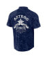 ფოტო #2 პროდუქტის Men's Darius Rucker Collection by Navy Distressed Houston Astros Denim Team Color Button-Up Shirt