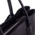 Women´s leather handbag Donna Black