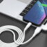 Фото #3 товара Kabel przewód elastyczny USB - USB-C 6A 1m biały