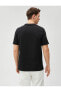 Erkek T-shirt Siyah 3sam10103hk