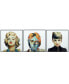 Фото #2 товара Marilyn, John Audrey Reverse Printed Art Glass and Anodized Aluminum Frame Glass Wall Art, 24" x 24" x 1"