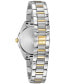 ფოტო #4 პროდუქტის Women's Sutton Diamond (1/10 ct. t.w.) Two-Tone Stainless Steel Bracelet Watch 32.5mm