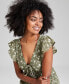 ფოტო #4 პროდუქტის Women's Button-Front Tiered Ruffle Dress, Created for Macy's