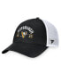 ფოტო #3 პროდუქტის Men's Black/White Pittsburgh Penguins Free Kick Trucker Adjustable Hat