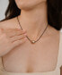 Single Crystal Polished Pebble Leather Pendant Necklace